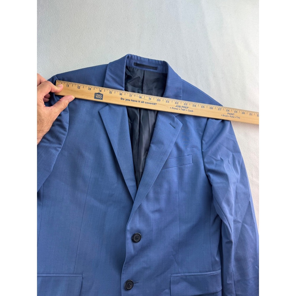 Theory Chambers New‎ Tailor 2 Blue Wool Blend Suit Blazer Jacket Mens Size 38R - Picture 12 of 16